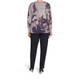 ELENA MIRO FLORAL SWEATER MAUVE