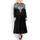 ELENA MIRO BLACK VELVET PLEATED SKIRT