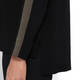 ELENA MIRO BLACK SWEATER WITH LUREX SIDE STRIPE