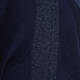 ELENA MIRO NAVY SWEATER WITH LUREX SIDE STRIPE