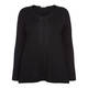 ELENA MIRO WOOL BLEND V-NECK SWEATER BLACK