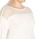 ELENA MIRO honeycomb shoulder SWEATER