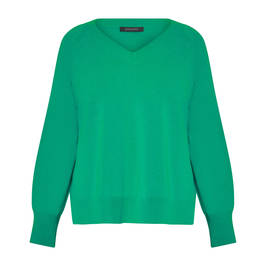 Elena Miro Pure Wool Sweater Emerald - Plus Size Collection