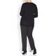 ELENA MIRO FINE KNIT WITH LACE HEM SWEATER