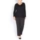 ELENA MIRO FINE KNIT WITH LACE HEM SWEATER