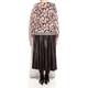 ELENA MIRO CONTRASTING FLORAL PRINT WOOL SWEATER