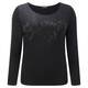 ELENA MIRO SHEER LACE DETAIL EMBELLISHED SWEATER