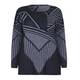 ELENA MIRO monochrome knitted tunic SWEATER with snood