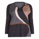 ELENA MIRO lurex intarsia SWEATER