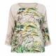 ELENA MIRO BOTANICAL PRINT LUREX SWEATER