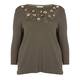 ELENA MIRO SEQUIN EMBELLISHED SWEATER