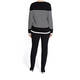 ELENA MIRO HIBISCUS FLOWER BRETON SWEATER BLACK