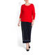 ELENA MIRO COTTON SILK BLEND RED SWEATER 