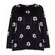 ELENA MIRO INTARSIA SWEATER SEQUIN GRID BLACK