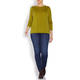 ELENA MIRO FINE KNIT SWEATER CHARTREUSE