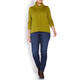 ELENA MIRO FINE KNIT SWEATER CHARTREUSE