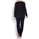 ELENA MIRO SWEATER LACE HEM GRAPHITE