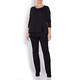 ELENA MIRO SWEATER LACE HEM GRAPHITE