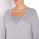 ELENA MIRO SWEATER WITH STUD EMBELLISHMENT GREY