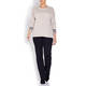 ELENA MIRO PEARL AND DIAMANTE SWEATER CACHA