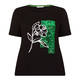 ELENA MIRO SEQUIN EMBELLISHED T-SHIRT BLACK