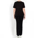 ELENA MIRO SEQUIN EMBELLISHED T-SHIRT BLACK