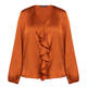 Elena Miro Crepe de Chine Top Cinnamon 