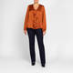 Elena Miro Crepe de Chine Top Cinnamon 