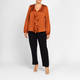 Elena Miro Crepe de Chine Top Cinnamon 