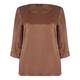 ELENA MIRO CINNAMON SILK SATIN TUNIC