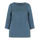 ELENA MIRO teal silk satin TOP