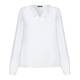 ELENA MIRO ivory crepe tunic TOP