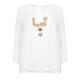 PIAZZA DELLA SCALA CREAM TOP WITH NECKLACE