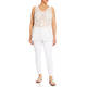 Elena Miro Broderie Anglaise Top White  