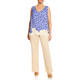 LUISA VIOLA LINEN BLEND TROUSERS SAND