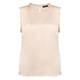 Elena Miro Cream Vest with Frill Detail 