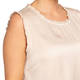 Elena Miro Cream Vest with Frill Detail 
