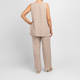 Elena Miro Pinstripe Top Camel and White 