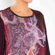 ELENA MIRO SATIN FRONT PAISLEY TOP