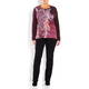 ELENA MIRO SATIN FRONT PAISLEY TOP
