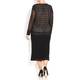 ELENA MIRO STRETCHY LACE TOP WITH CONTRAST LINING 