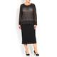 ELENA MIRO STRETCHY LACE TOP WITH CONTRAST LINING 