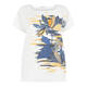 ELENA MIRO LINEN FRONT PRINTED TOP