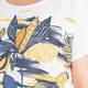 ELENA MIRO LINEN FRONT PRINTED TOP