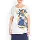 ELENA MIRO LINEN FRONT PRINTED TOP