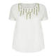 ELENA MIRO EMBELLISHED LINEN TOP