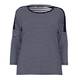 ELENA MIRO navy and white stripe jerseyTOP