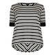 ELENA MIRO geometric stripe TOP