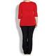 ELENA MIRO red jacquard jersey TOP