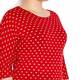 ELENA MIRO red jacquard jersey TOP